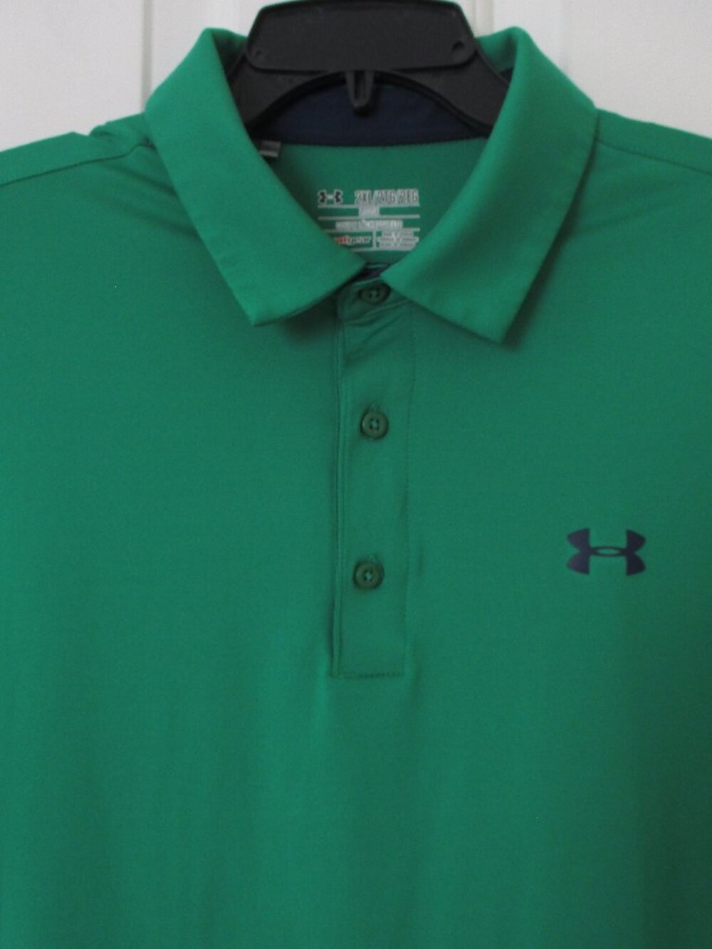 Under Armour Mens S/S Kelly Green Stretch Golf Polo Shirt NWOT - Size XL*